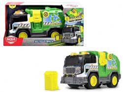 DICKIE CITY HEROES - CAMION DE RECYCLAGE SONS ET LUMIÈRES (30 CM)